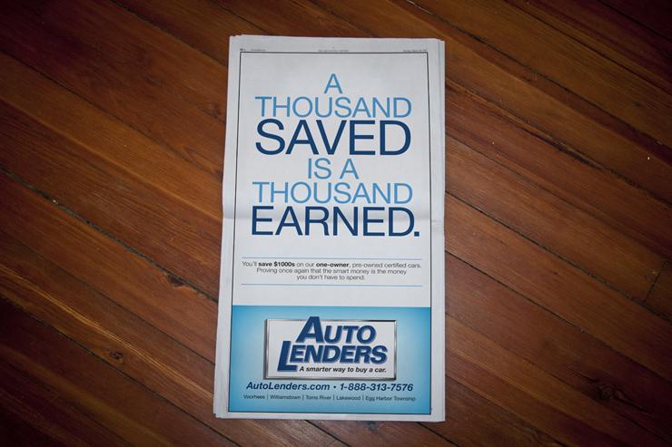 Auto Lenders Newspaper Ad #3