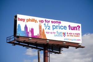 Philly Fun Guide Outdoor Advertisement